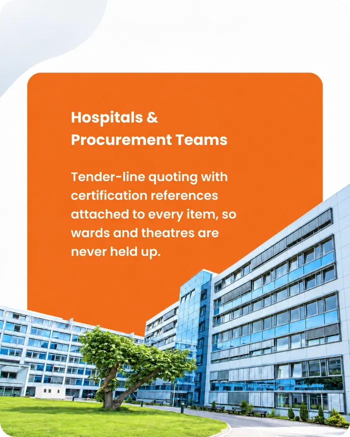 Hospitals & Procurement Teams